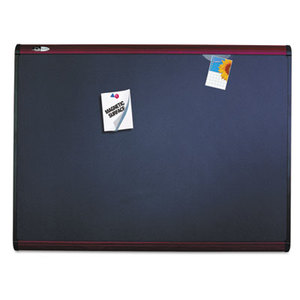 Quartet MB543M Prestige Plus Magnetic Fabric Bulletin Board, 36 x 24, Mahogany Frame by QUARTET MFG.