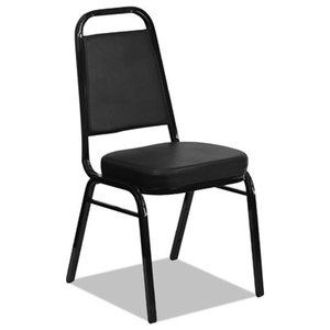 ICEBERG ENTERPRISES, LLC 66361 Banquet Chairs with Trapezoid Back, Black/Black, 4/Carton by ICEBERG ENTERPRISES