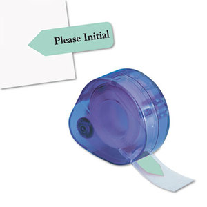 Arrow Message Page Flags in Dispenser, "Please Initial", Mint, 120/Dispenser by REDI-TAG CORPORATION