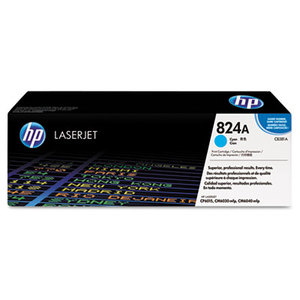 Hewlett-Packard CB381A HP 824A, (CB381A) Cyan Original LaserJet Toner Cartridge by HEWLETT PACKARD SUPPLIES