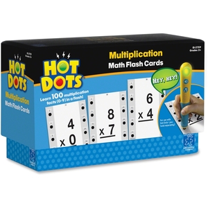 Educational Insights Hot Dots Math Flash Cards Multiplication by Hot Dots