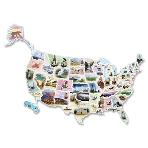Giant USA Photo Puzzle, 57 Pieces, Multi Color by ChenilleKraft