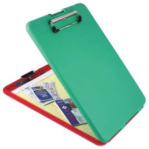 Saunders Mfg. Co. Inc 00580 Slimmate Show2Know Safety Organizer, 1/2" Capacity, Holds 8 1/2 x 12, Red/Green by SAUNDERS MFG. CO., INC.