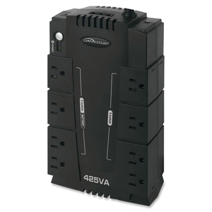 UPS Backup System,230 Watts,6 Transformer Outlets,6' Cord,BK by Compucessory