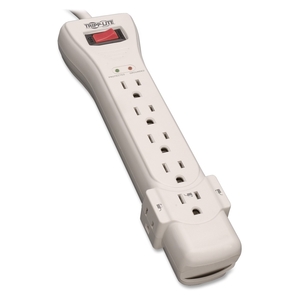Surge Protector, 7 Outlet, 2160 Joules, 7' Cord, White by Tripp Lite