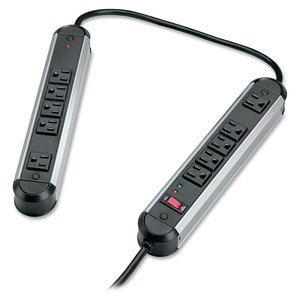 Surge Protector,1250 Joules,10 Outlets,6' Cord,Black by Fellowes