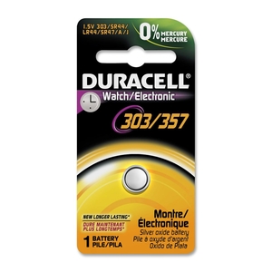 Procter & Gamble D303/357PK Silver Oxide 1.5V Battery, High-Energy by Duracell