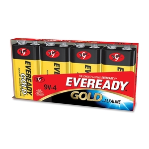 Energizer Holdings, Inc A522BP-4 Alkaline Battery, Economical, 9 Volt, 4/PK by Eveready