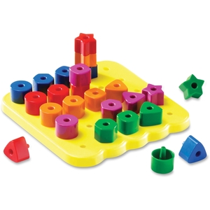 LEARNING RESOURCES/ED.INSIGHTS LER1572 Stacking Shapes Peg Board by Learning Resources