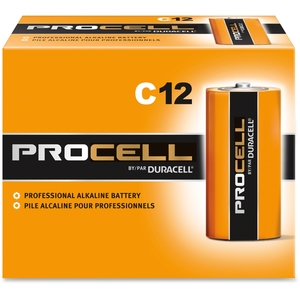 Procter & Gamble PC-1400 Procell C Cell Battery, Alkaline, 12/BX by Duracell