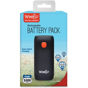 Rechargeable Battery Pack Tour 5200, Black by Weego
