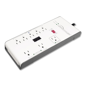 Compucessory 09851 Surge Protector, 8-Outlet, 2160 Joule, 6' Cord, Tan by Compucessory