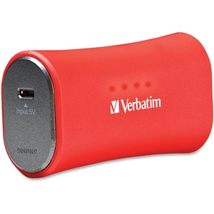 Verbatim America, LLC 98357 Portable Power Pack (2200mAh) - Red by Verbatim