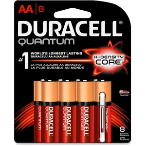 Procter & Gamble QU1500B8Z Quantum AA Batteries, 8/PK, Red/Gold by Duracell