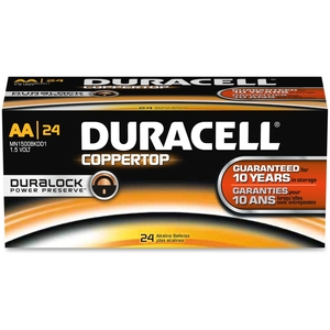 Procter & Gamble MN1500BKD BATTERY,COPPERTP,AA,24/BX by Duracell