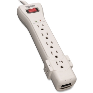 Tripp Lite SUPER7TEL Fax/Modem Surge Protector,7 Outlet, 2470 Joules, 7' Cord by Tripp Lite