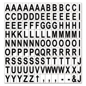 Bi-silque S.A KT2220 Interchangeable Magnetic Characters, Letters, Black, 3/4"h by BI-SILQUE VISUAL COMMUNICATION PRODUCTS INC