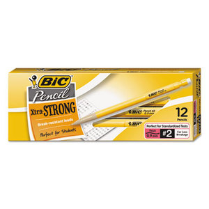 BIC MPWS11 Mechanical Pencil Xtra Strong, 0.9mm, Yellow, Dozen by BIC CORP.