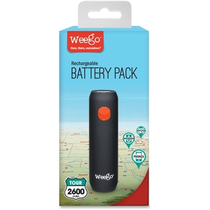 Paris Business Products BP26T Compact Rechargeable Battery Pack Tour 2600, Bk by Weego