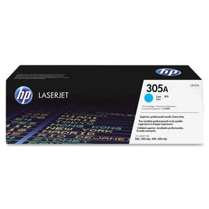 Hewlett-Packard CE411A Toner Cartridge, 2600 Page Yield, Cyan by HP