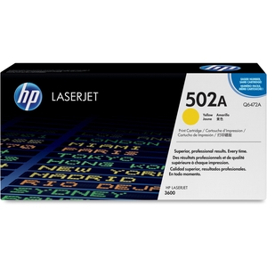 Laser Print Cartridge, For HP 3600, 4000 Page Yield, Yellow by HP