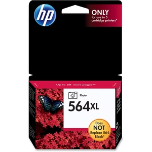 Hewlett-Packard CB322WN HP 564XL Photo Inkjet Cartridge, 290 4"x6" Page Yield, Black by HP