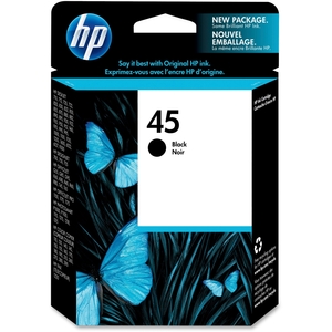 Hewlett-Packard 51645A HP 45 Ink Cartridge, 830 Page Yield, Black by HP