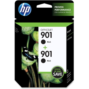 Hewlett-Packard CZ075FN HP Ink Cartridge, 200 Page Yield, 2/PK, Black by HP