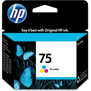 Hewlett-Packard CB337WN HP 75 Inkjet Cartridge, 170 Page Yield, Tri-Color by HP