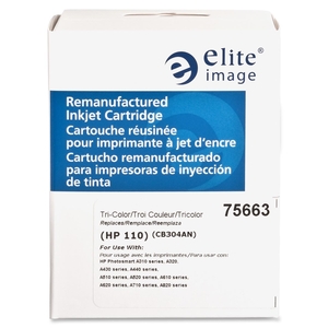 Elite Image 75663 Ink Cartridge, 55 Page Yield, Tri-Color by Elite Image