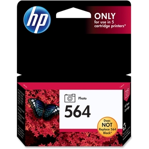 Hewlett-Packard CB317WN HP 564 Photo Inkjet Cartridge, 130 4"x6" Page Yield, Black by HP