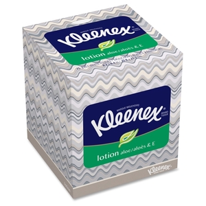 Kimberly-Clark Corporation 25829CT Facial Tissue, Lotion, Upright, 27BX/CT, White by Kleenex