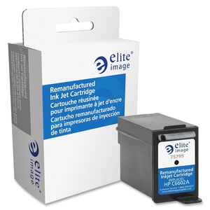 Elite Image 75799 Ink Cartridge, f/HEWC6602A, Black by Elite Image