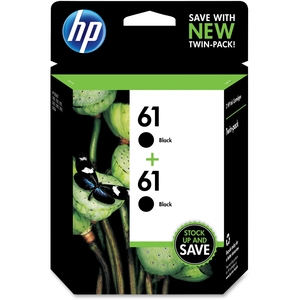 Hewlett-Packard CZ073FN Inkjet Cartridge, 190 Page Yield, 2/PK, Black by HP