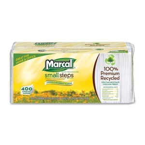 Marcal Manufacturing, LLC 6506CT Luncheon Napkin, Single-Ply, 12-1/2"x11-1/4", 2400/CT, White by Marcal Small Steps