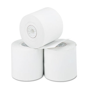 Thermal Paper Rolls, Cash Register/Calculator, 2 1/4" x 165 ft, White, 3/Pack by PM COMPANY