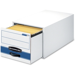 Fellowes, Inc 00311 Stor/Drawer File,Ltr,12-1/2"x23-1/4"x10-3/8",6/CT,White/BE by Bankers Box