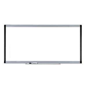 Lorell Furniture 69654 Magnetic Dry-erase Board, 8'x4' Silver/Ebony by Lorell