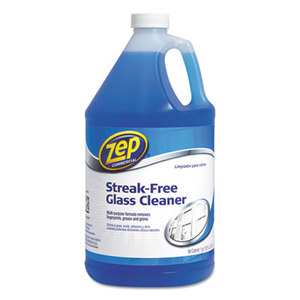 Zep, Inc. ZU1120128 Streak-Free Glass Cleaner, Pleasant Scent, 1 gal Bottle by ZEP INC.