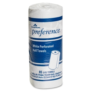 Georgia Pacific Corp. 27385CT Bleached Towels, 2-Ply, 85 Sheets/Roll,30/CT,WE by Georgia-Pacific