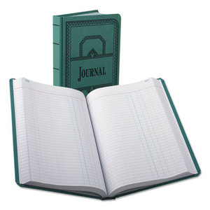 Record/Account Book, Journal Rule, Blue, 500 Pages, 12 1/8 x 7 5/8 by ESSELTE PENDAFLEX CORP.