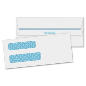 Business Source 04650 Dbl Window Envelopes,No. 8-5/8", 3-5/8"x8-5/8", 500/BX, WE by Business Source