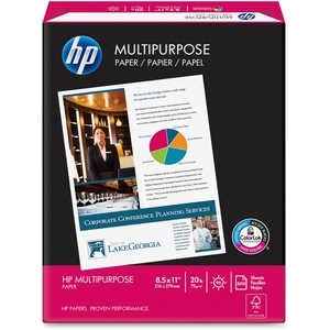 Hewlett-Packard 112000 M/Purpose Paper,20Lb,8-1/2"x11",GE 96, 112 ISO,500/RM,WE by HP