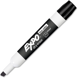 Dry-erase Markers,Chisel Point,Nontoxic,Black by Expo