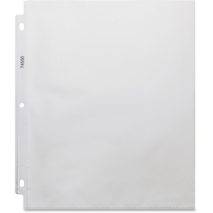 Business Source 74550 Sheet Protectors,Top Load,3.2 mil,11"x8-1/2",100/BX,Clear by Business Source