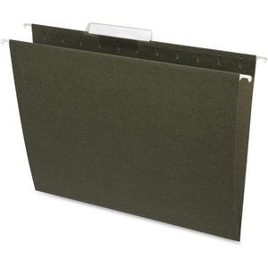 Business Source 17532 Hanging Folder, 1/3 Tab Cut, Letter, 25/BX, Standard Green by Business Source