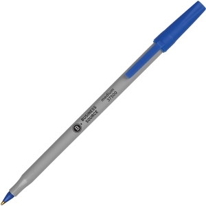 Ballpoint Stick Pens, Med Pt, 60/BX, Blue by Business Source