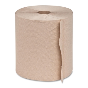 Hardwound Roll Towels,2"Core, 7-7/8"x800', 6 Rolls/CT,NATRL by Genuine Joe