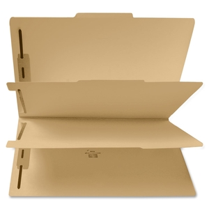 Sparco Products 95007 Six Part Folders, 2" Exp., 2 Div, Letter, 25/BX, Manila by Sparco