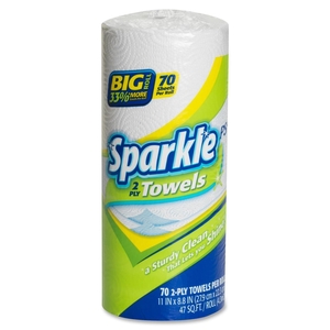 Georgia Pacific Corp. 2717201RL Sparkle Towel Roll, 2-Ply, 70Shts/RL, White by Sparkle ps